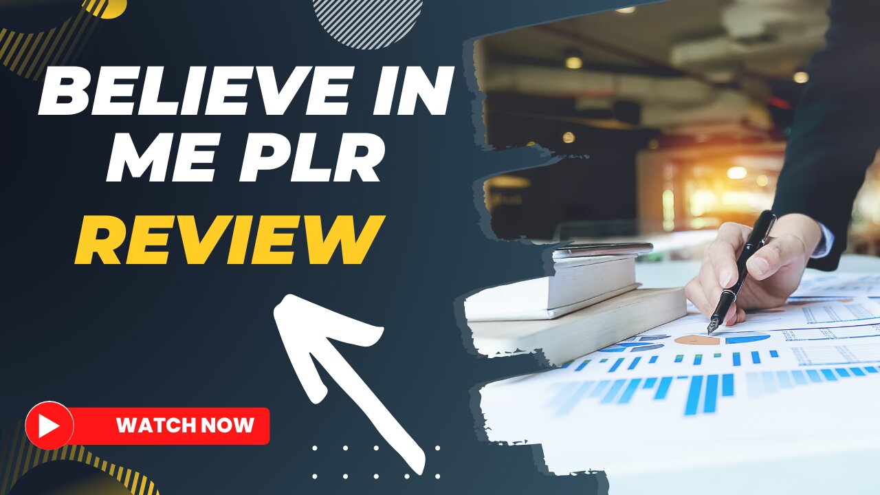 Believe In Me PLR Review + 4 Bonuses To Make It Work FASTER!