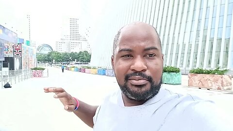 Outside Ground Zero showing my tribute to the people that lost their lives 22 years ago on 9/11/01