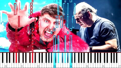 MrBeast (I Survived 50 Hours In Antarctica) Hans Zimmer - Antarctica or Bust - (HARD) Piano Tutorial