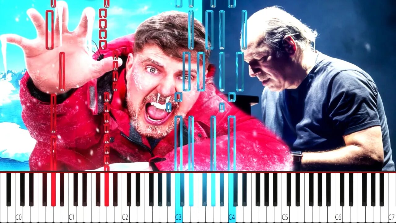 MrBeast (I Survived 50 Hours In Antarctica) Hans Zimmer - Antarctica or Bust - (HARD) Piano Tutorial