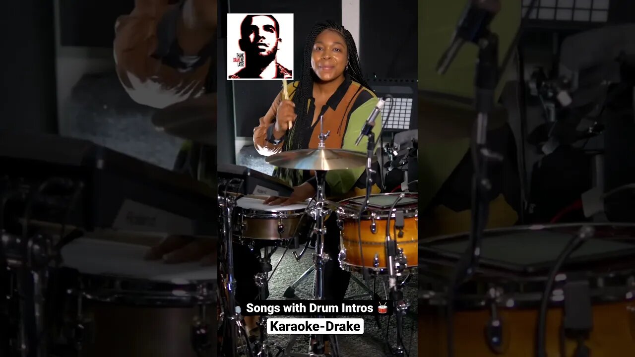 Karaoke (Drum Intro)-Drake “B.Richdrumz” #femaledrummer #drake #shorts
