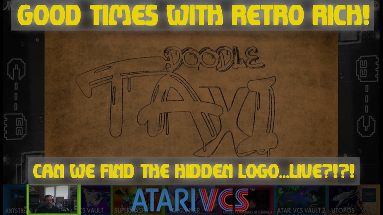 Doodle Taxi and the Quest for the Logo ... Atari VCS ... LIVE!