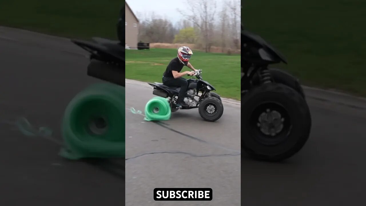 Drift Quad Bubble Wrap Tires😂 #fails #shorts