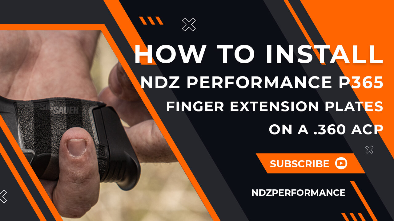 How to Install NDZ Performance's P365 Finger Extension Plate on a .380 ACP