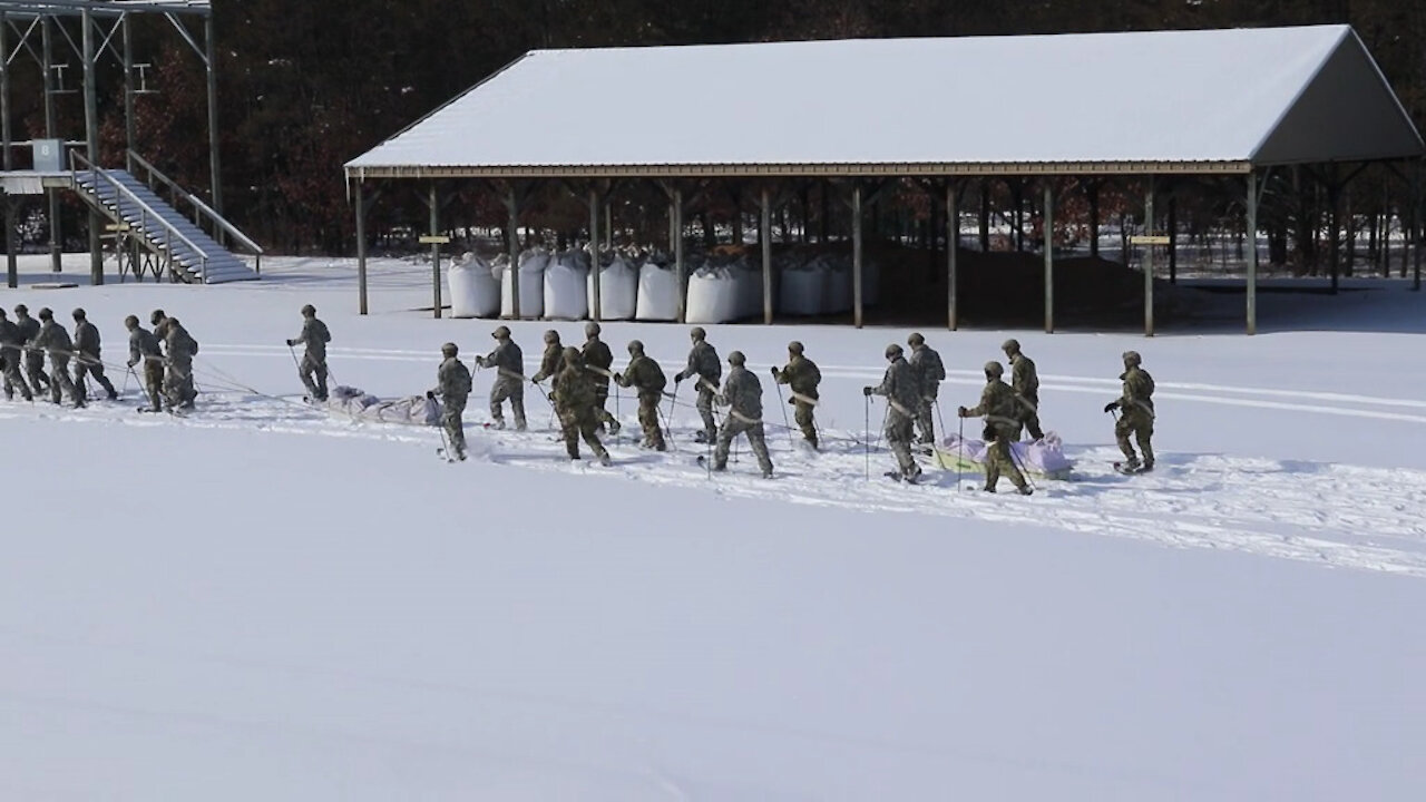 field training in snowshoes