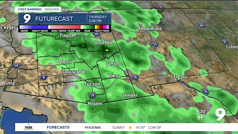 A better chance of thunderstorms by the end of the week