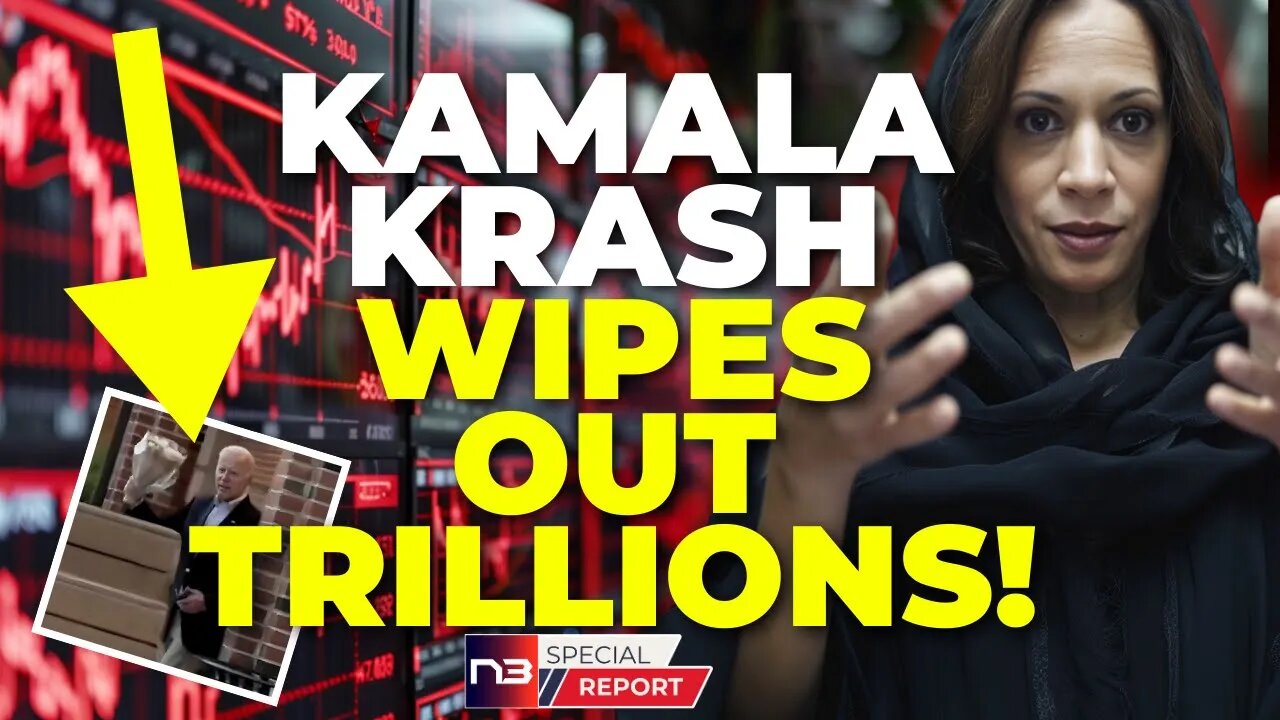 🚨BREAKING: $1 Trillion Wiped Out in Hours - The Kamala Krash is Here As Biden Goes Flower Shopping!🚨