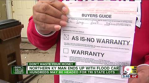 Don't Waste Your Money: Northern Kentucky man ends up with flooded car