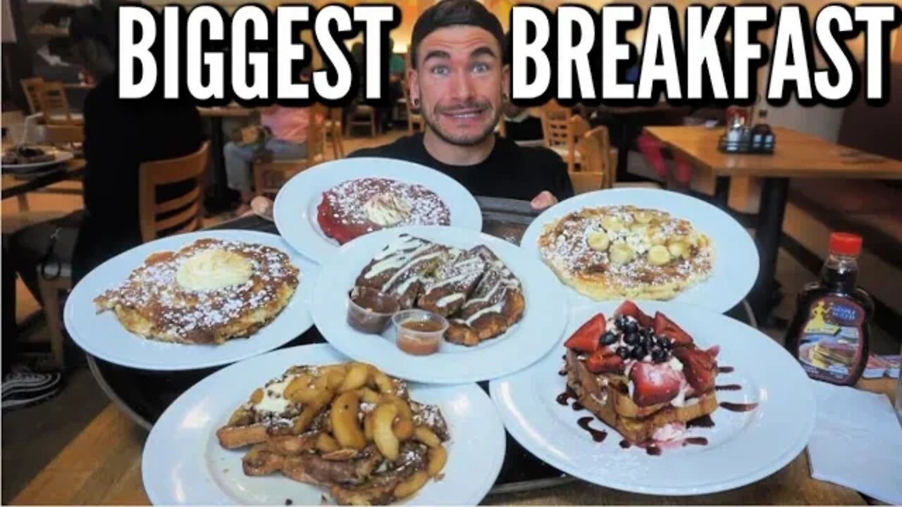 UNDEFEATED BREAKFAST CHALLENGE IN DETROIT | HUGE FOOD CHALLENGE | MAN VS FOOD