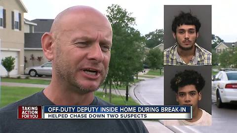 Off-duty deputy finds burglars in his mother-in-law's house; helps get them arrested in Riverview