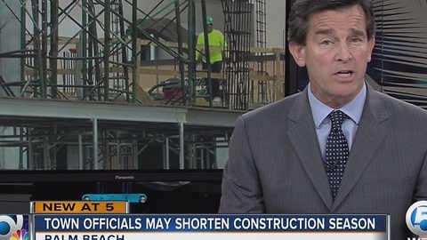 Town officials may shorten construction season
