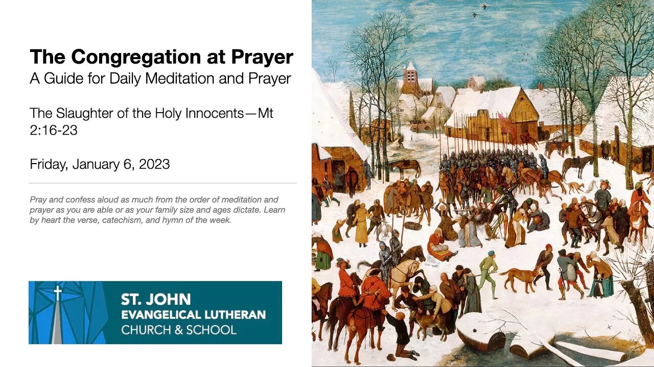 The Slaughter of the Holy Innocents—Mt 2:16-23
