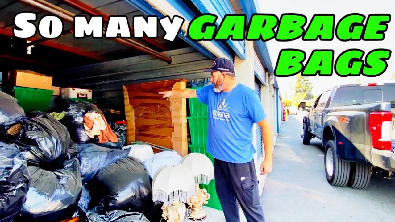 GAMBLED $1260 on GARBAGE BAGS stuffed in storage unit