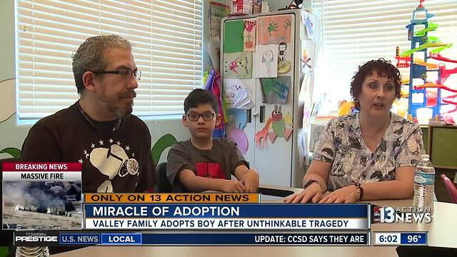 Las Vegas family adopts boy after unthinkable tragedy