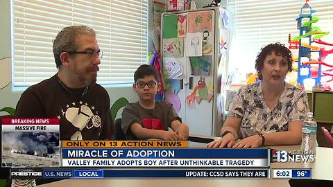 Las Vegas family adopts boy after unthinkable tragedy