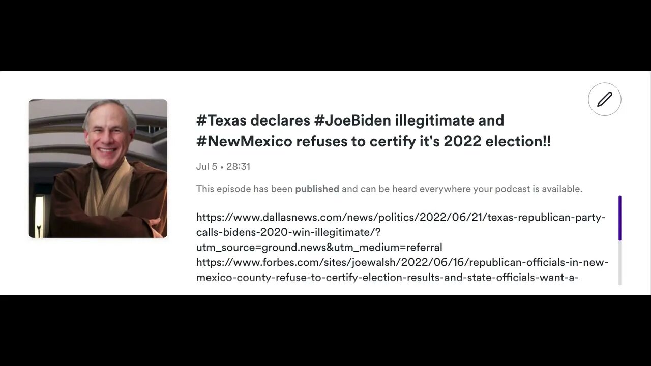 #Texas declares @Joe Biden illegitimate and #NewMexico refuses to certify it's 2022 election!!