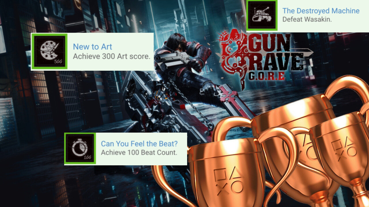 Gungrave G.O.R.E - 3 Trophies in 5 Minutes