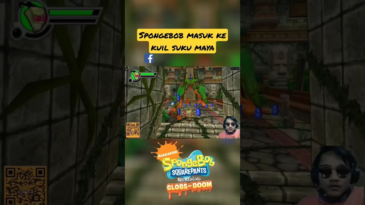 Spongebob masuk ke kuil suku Maya | Spongebob Squarepants: Globs of Doom #game