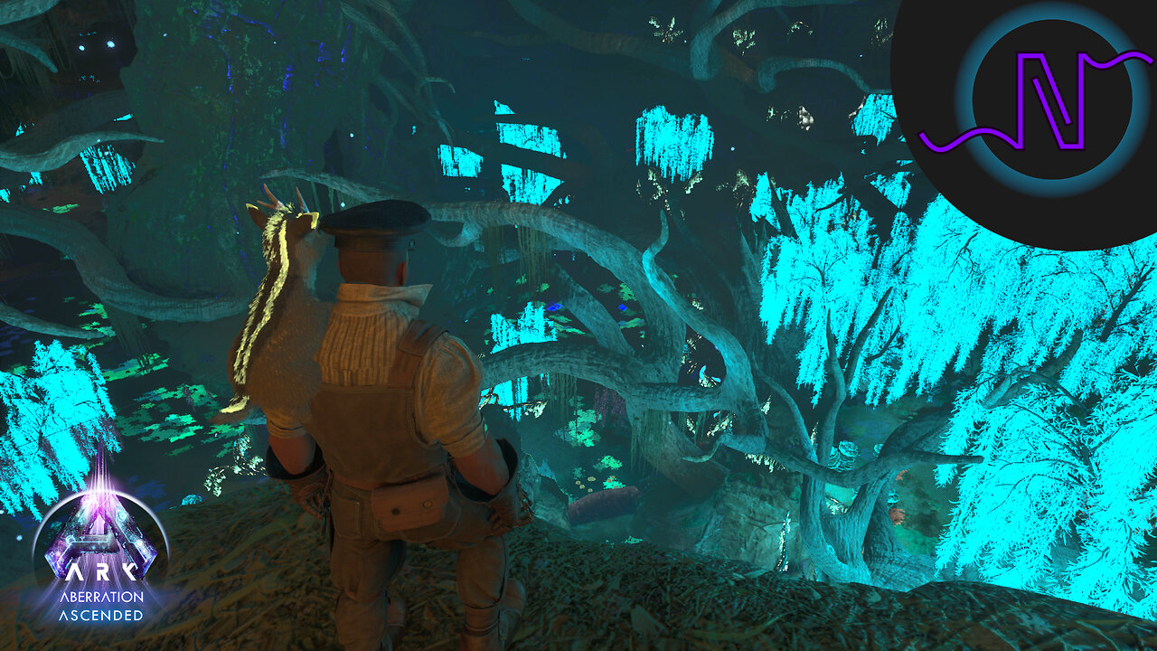 Exploring the Illuminated Blue Water! - ARK: Survival Ascended Aberration LE77