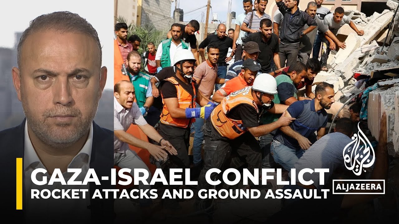Palestinian armed groups attack Israel with rocket attacks and ground assault(720p)