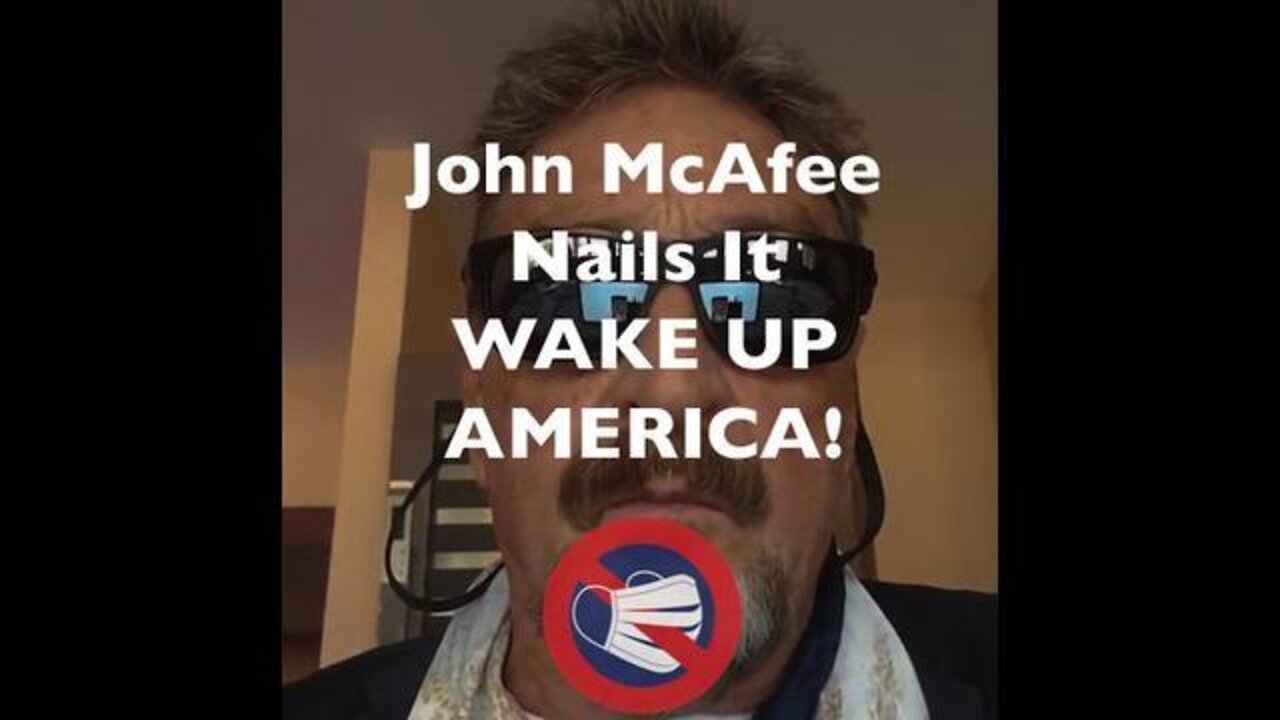 John McAfee Nails It! WAKE UP AMERICA