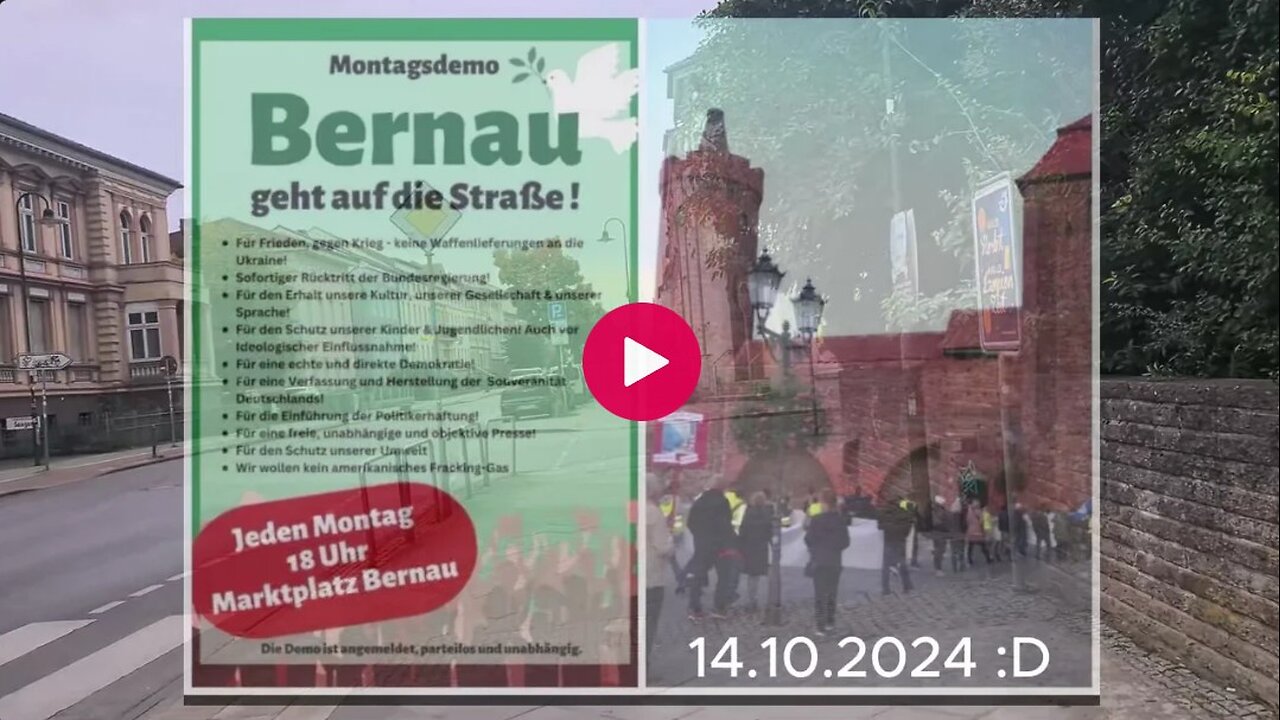 14.10.2024 Zu Gast beim Montagsspaziergang in Bernau - Brandenburg