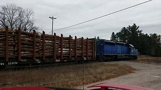 A Friday Freight Train Loaded With Full MEGA LOG HAULERS! #trains #trainvideo | Jason Asselin