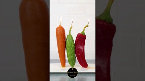 DIY 🥕🥒🌶🕯#diycandles #candles #diy #candlemaking #homemadecandles #scentedcandles