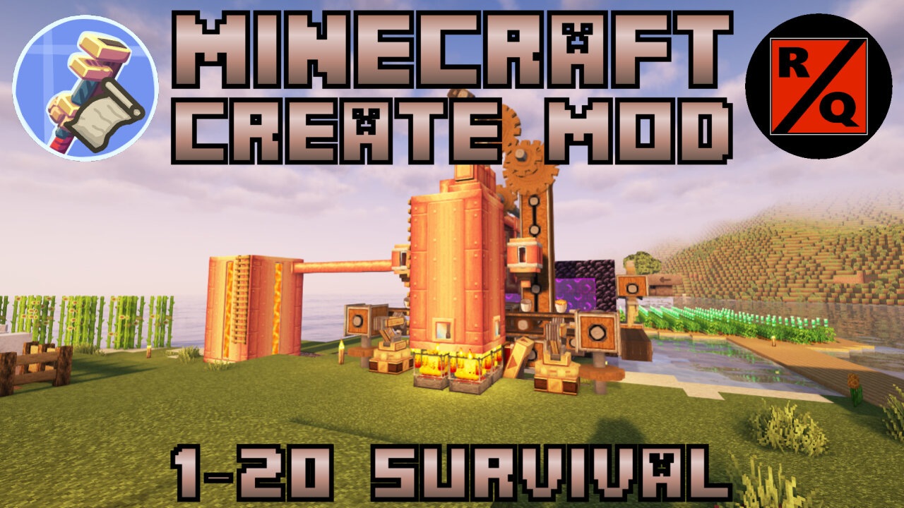 MINECRAFT 1.20 CREATE MOD - Finishing the Lava Pumping Station