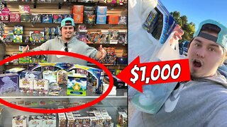 I Spent $1,000 On Pokemon Cards At A SECRET SHOP! (NO BUDGET)