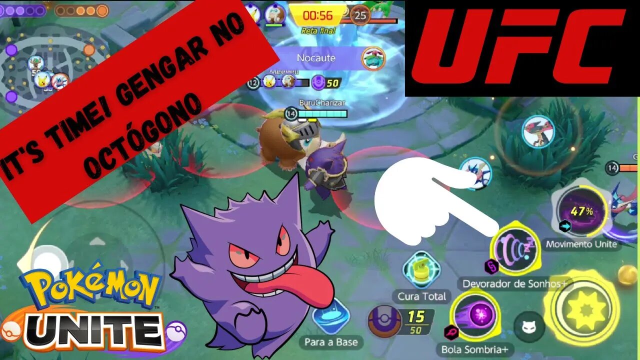 GENGAR O GLADIADOR DO TERCEIRO MILÊNIO POKÉMON UNITE GAMEPLAY