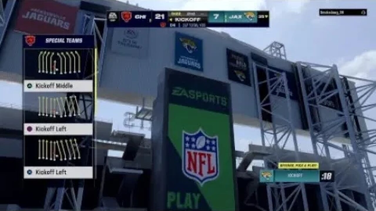 Madden 24 Chicago Bears vs. Jacksonville Jaguars