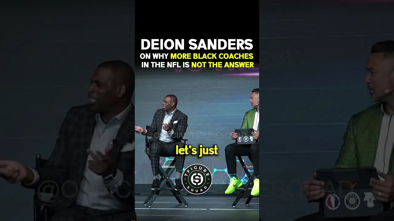 Deion Sanders on Why MORE BLACK COACHES in the NFL is NOT THE ANSWER 😳