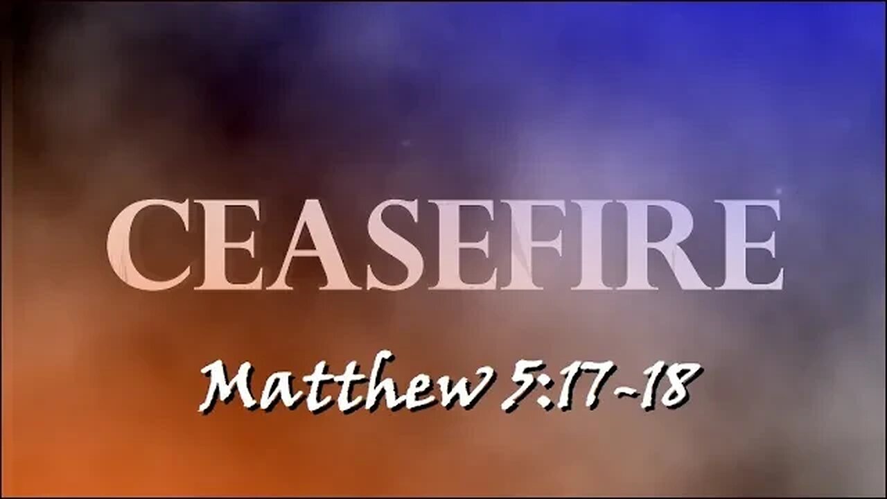 3:33 min Bible Study: Matthew 5:17-18