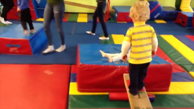 Little Boy’s Gymnastic Course Adventures