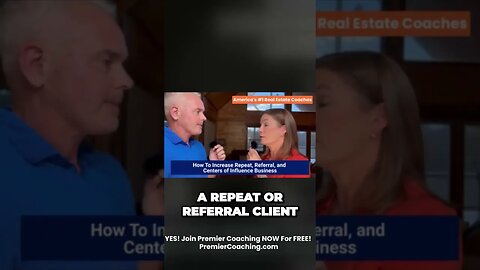 How To Increase Repeat, Referral, and Centers of Influence Business #realestate #shorts