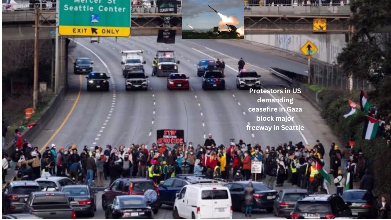 Breaking: Dramatic Showdown on Seattle Freeway as US Protesters Demand Gaza Ceasefire –