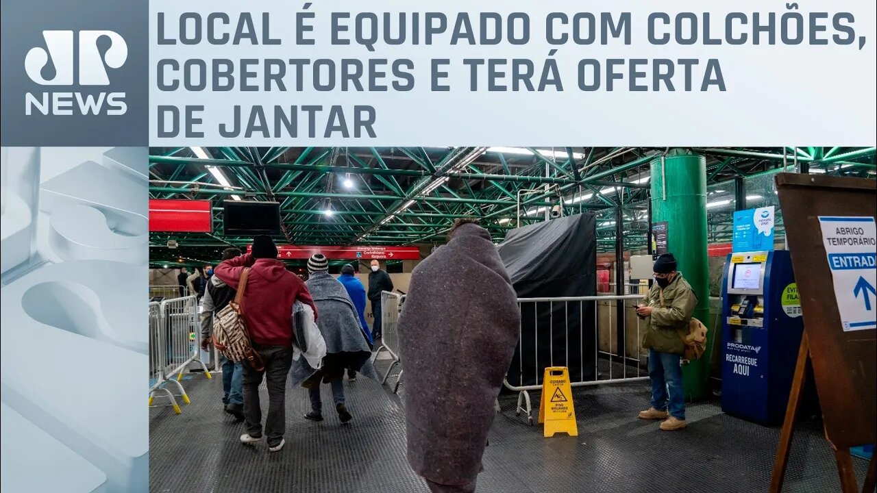 Prefeitura de SP abre estação Pedro II do Metrô para abrigar população em situação de rua