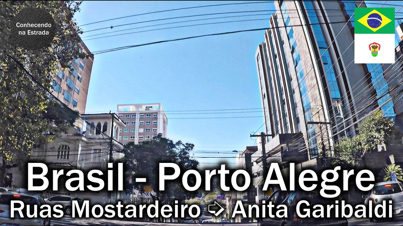 🚗 🌞 Dirigindo por Porto Alegre, ruas Mostardeiro ➡️ Anita Garibaldi.