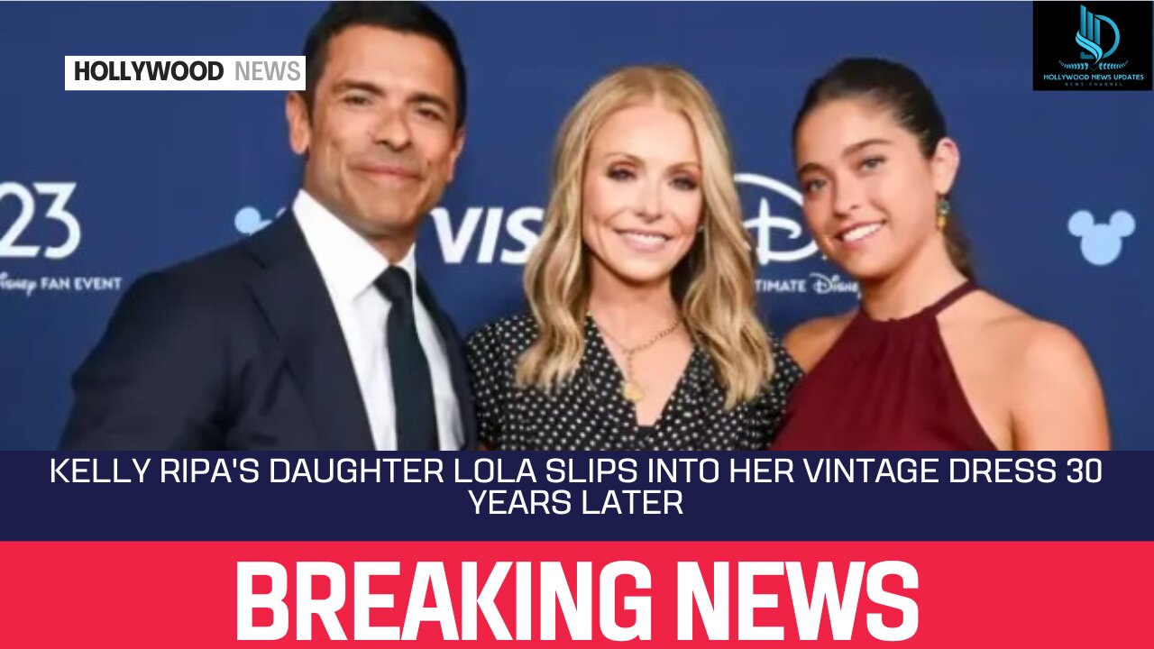 Kelly Ripa's Daughter Lola Slips Into Her Vintage Dress 30 Years Later #news