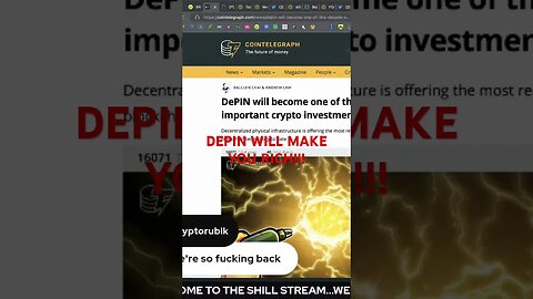 THE DEPIN CRYPTO NARRATIVE WILL MAKE MILLIONAIRES