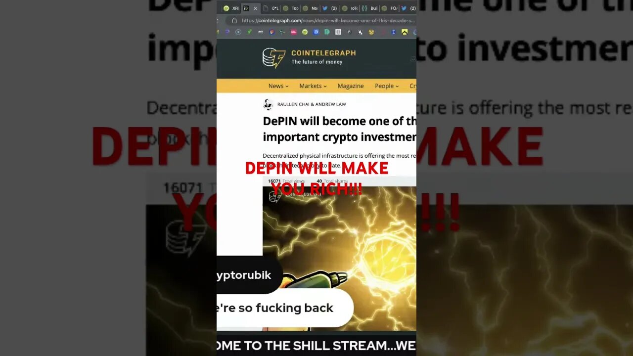 THE DEPIN CRYPTO NARRATIVE WILL MAKE MILLIONAIRES