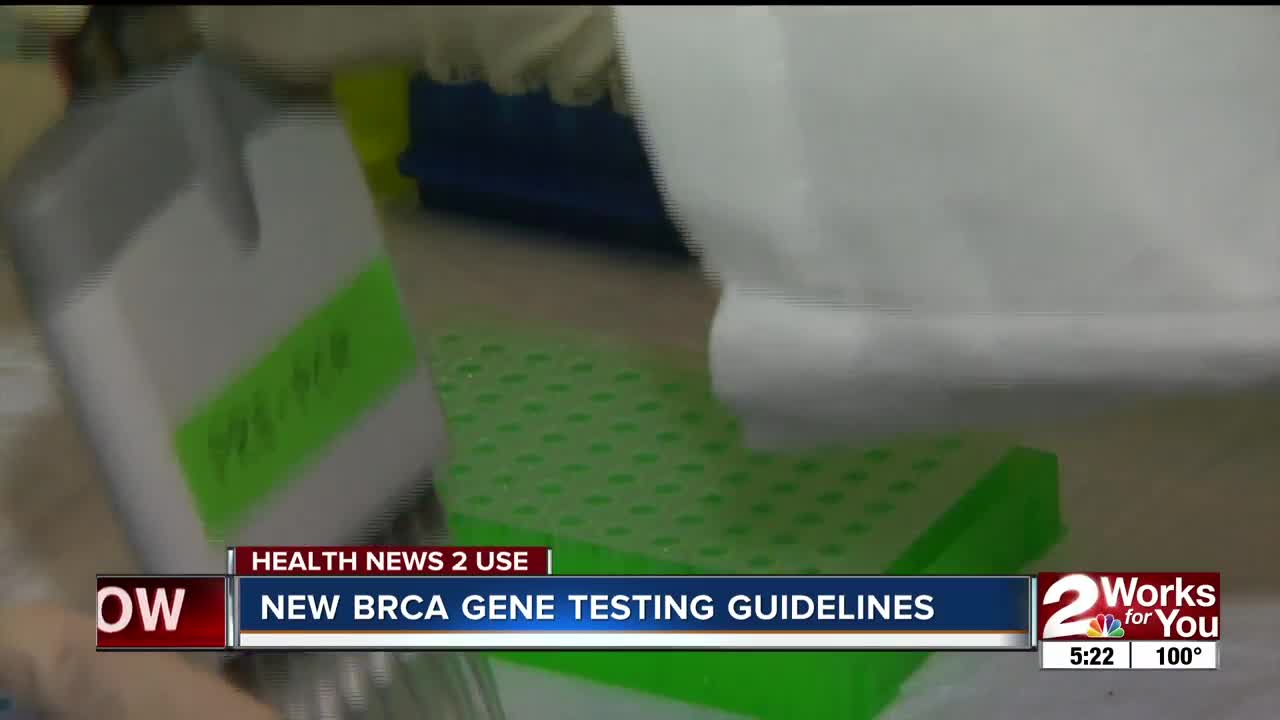 New BRCA gene testing guidelines