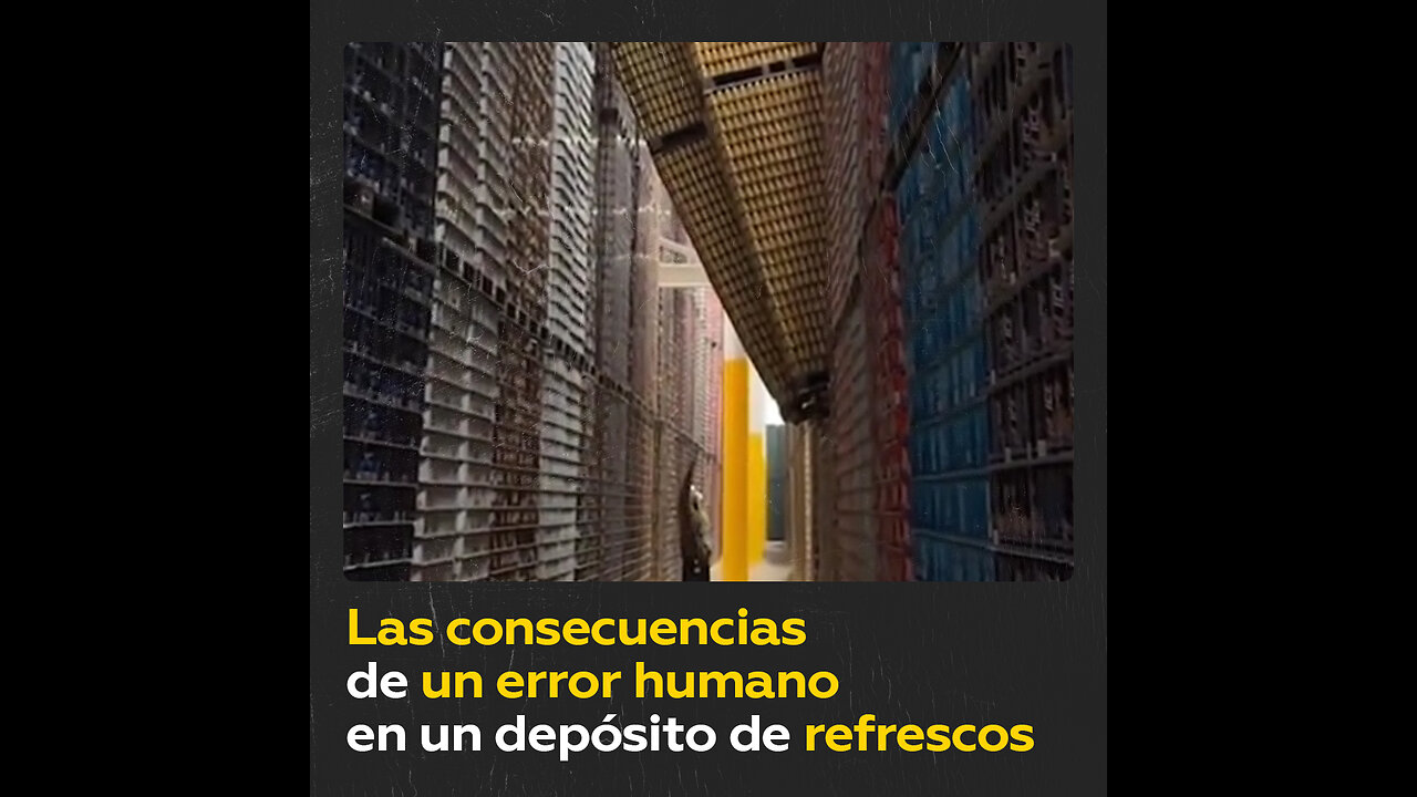 'Aluvión' de latas de refresco en un almacén en EE.UU.