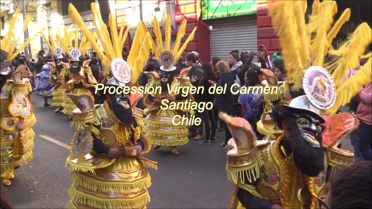 Processión Virgen del Carmen in Santiago, Chile