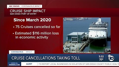 Cruise ship tourism losses to $100 million