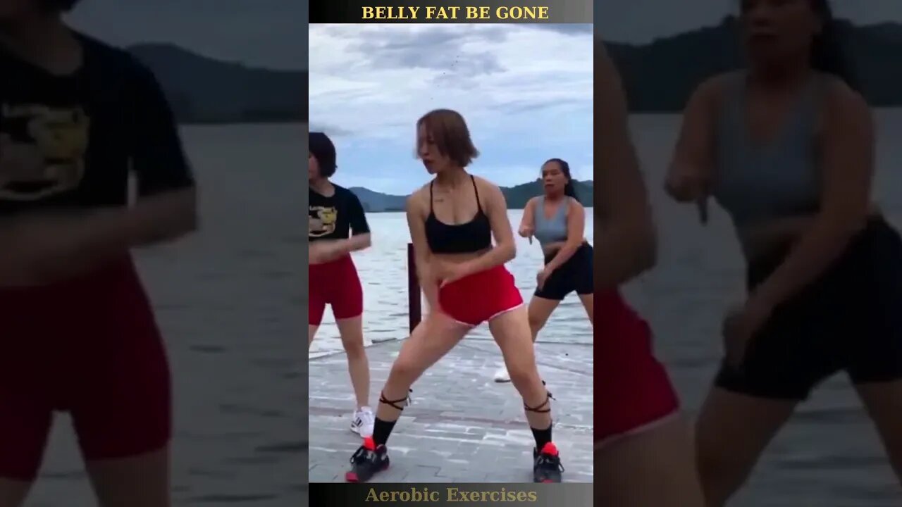 💃🏋️‍♀️ Belly Fat Be Gone: Effective Aerobic Exercises for a Trim Waistline 🌹 #short 3