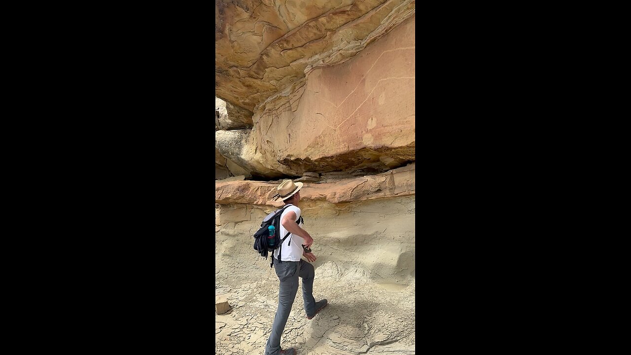 The Largest Avanyu Carving in the American Southwest in Galisteo Basin of New Mexico