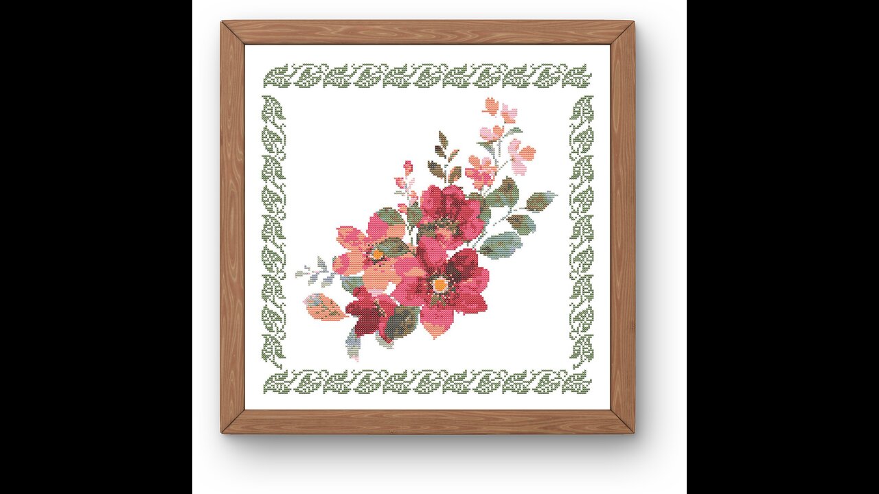 PASTEL FLOWERS Cross Stitch Pattern by Welovit | welovit.net | #welovit