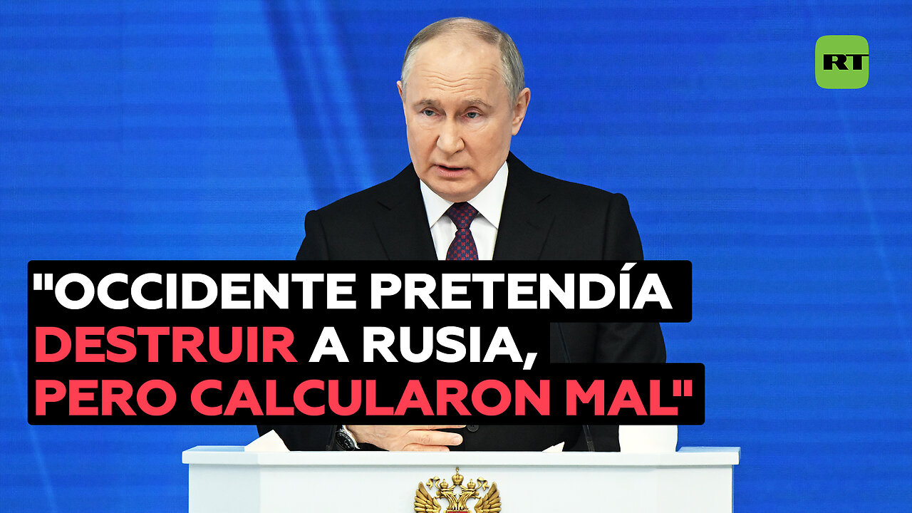 Putin: Occidente quiere "un territorio moribundo en lugar de Rusia", pero “calcularon mal"